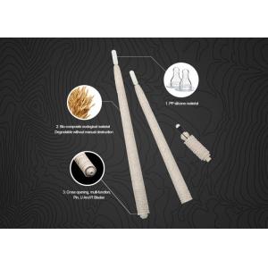 Buy cheap Champagne Disposable Micropigmentation Pen Manual Eco - Holder With Pigment Brush from wholesalers