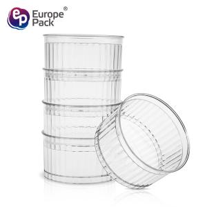 Chinese supplier disposable pudding cup with inner plastic mini dessert