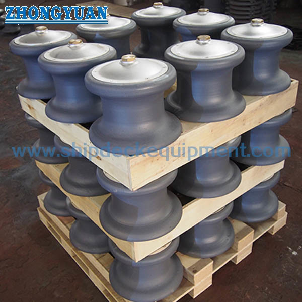 CB/T 3861 Type A Casting Steel Roller Fairlead With Dust Cover Ship Mooring