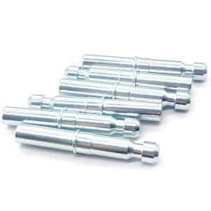 Custom CNC Machined Zinc-Plated Steel Lock Pin with Threaded End