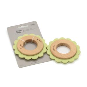 Buy cheap Organic Natural Beech FDA Standard Wooden Silicone Teether from wholesalers