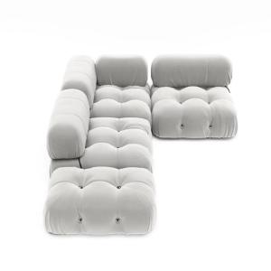Buy cheap Teddy Hotel Lobby Furniture Fabric White Lamb Wool Sofa Modular Combination from wholesalers