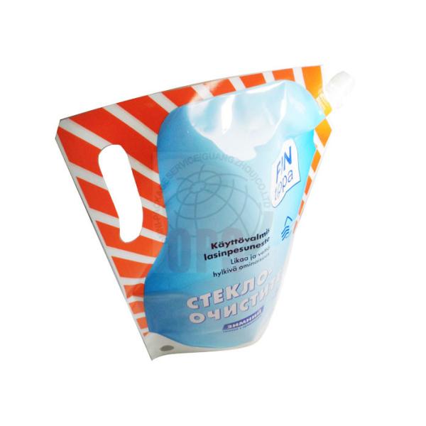 Quality 4L Detergent Biodegradable Stand Up Pouches Big Size With Spout And Handle for sale