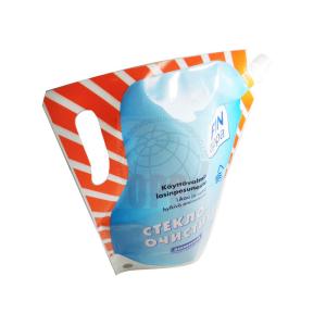 Buy cheap 4L Detergent Biodegradable Stand Up Pouches Big Size With Spout And Handle from wholesalers