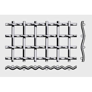 1 Mesh Single Intermediate Crimped Wire Mesh, 1.6-4.8mm Wire, SS, Au, Al