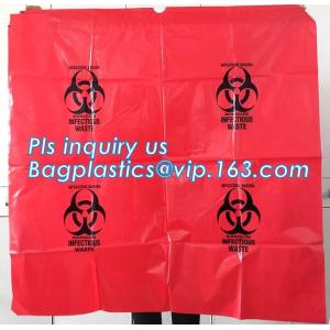 HDPE/LDPE/PP autoclave bags medical garbage bag for biohazard waste, yellow with