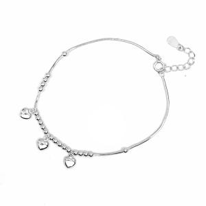 Buy cheap Luxury Silver Cubic Zirconia Bracelet , Unique Silver Chain Bracelet from wholesalers