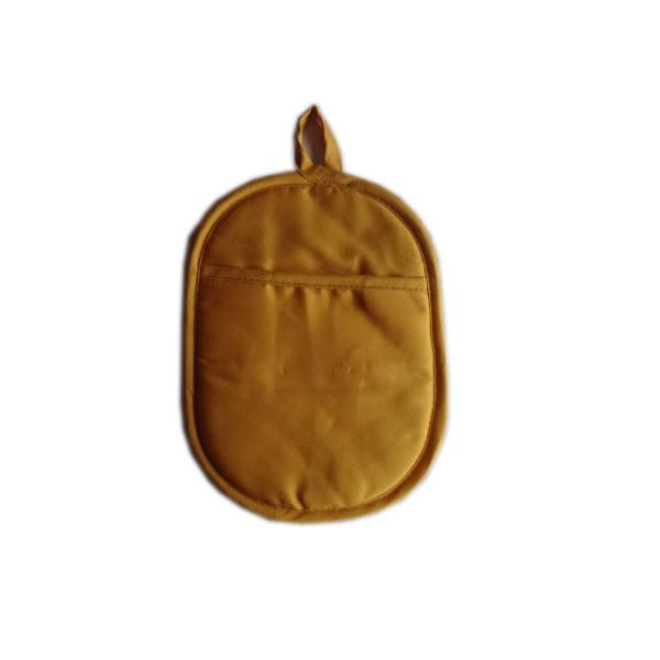 Quality Fabric Potholder wiith Weaved Silionce Grip with Pocket ,Yellow for sale