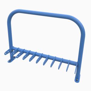 Sheffield Single Sided Scooter Parking Rack Hardware Fabrication E Scooter Rack