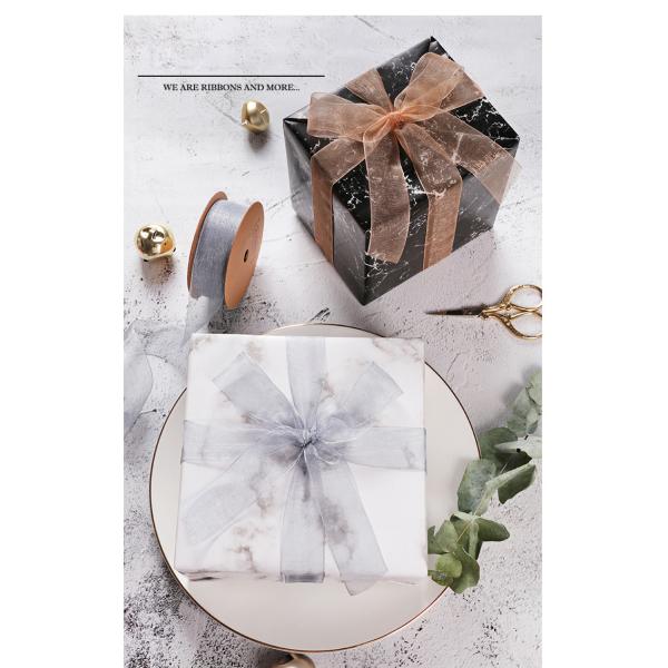 Customized logo designer ribbon gift ribbon organza ribbon