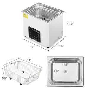 Industrial Tools Jewelry Ultrasonic Cleaner 240W Ultrasonic Power 7-Level
