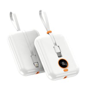 Type C Output Interface Portable 10000mAh Power Bank for Outdoor Charging and