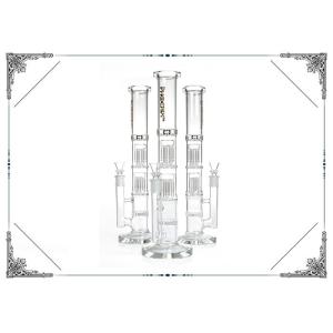 Buy cheap Clear Double 6 Arms Percolator Bongs Honeycomb Perc Hookah Straight Tube Glass Smoking Water Pipe from wholesalers