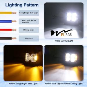 Buy cheap 3500LM Cube Side Shooter Led Pods Vehicle LED Work Lights 12V 6500K from wholesalers