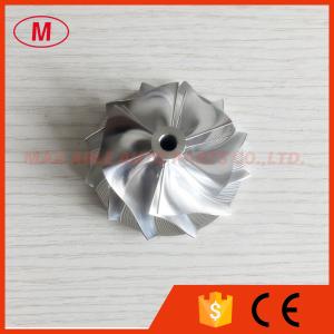 Buy cheap RHF5H 43.26/56.00mm 6+6blades High performance turbo milling/aluminum 2618/billet compressor wheel for VF38/VF40/VF54 from wholesalers