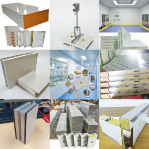 Buy cheap Lightweight Sandwich Panel Cleanroom Cold Room Pu Panel Wall Grey product