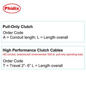 Buy cheap Pull - Only Clutch Control Cable , Industrial Mechanical Custom Control Cable from wholesalers