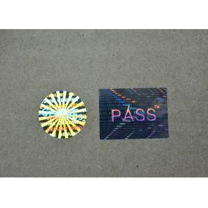 Buy cheap Laser Hologram Printed Holographic Security Stickers / Shiny Sticker Labels Roll from wholesalers
