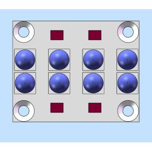 Buy cheap 25W/Cm2 110W 395NM 405NM 6868 UV LED Module from wholesalers