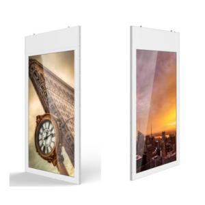 0.8mm Bezel 1920x1080 Double Sided Hanging Display 43"