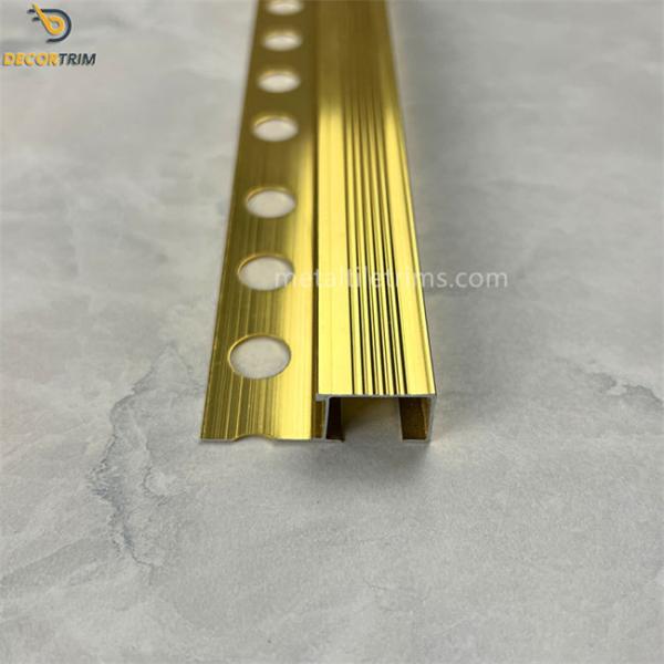 Quality Tile Skirting With Chrome Trim Floor Tile Corner Trim Square Tile Trim Gold Corners for sale