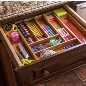 Buy cheap 100% Pure Bamboo Expandable, kitchen Utensil - Cutlery and Utility Bamboo Drawer Organizer from wholesalers