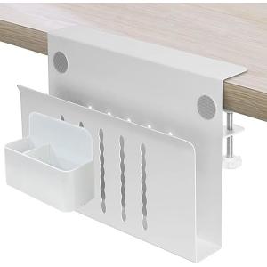 Buy cheap Desk Storage 2 Tier Steel Hanging Under Desk Laptop Holder with Pen Holder and Lacquer from wholesalers