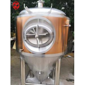 Buy cheap Conical Beer Fermentation Tank With Cooling Jacket Thermal Insulation Material from wholesalers