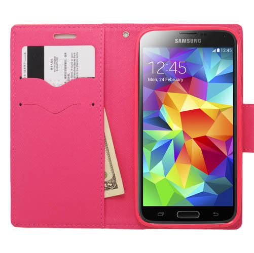 Quality Fashion leather case for samsung s5 with high quality for sale