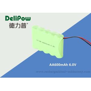 IEC Standard 600mAh NIMH Rechargeable Battery Pack 6.0V For LED Lighting