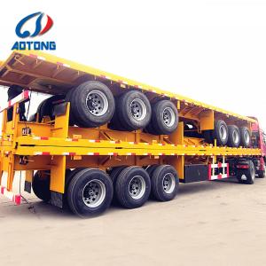 Buy cheap Heavy Duty Flatbed Container Semi Trailer with Air Suspension from wholesalers