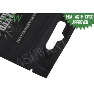 Resealable Smell Proof Zipper Bags Biodegradable For Marijuana Medication