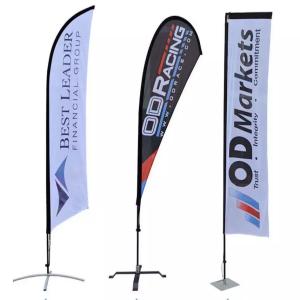 Buy cheap Polyester Custom Advertising Feather Flags Single / Double Sides Digital Printing from wholesalers