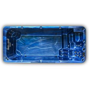 Outdoor 5m Soaking Endless Swimming Pool Hot Tub With 4 Seats