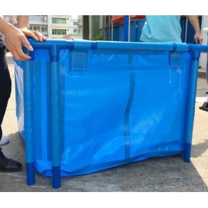 Buy cheap 2000L Double Tier Tarpaulin Fish Tank  ,  Safe Water Tarpaulin Fish Pond Collapsible Fish Tank from wholesalers