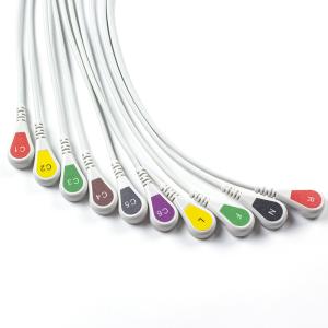 Buy cheap Compatible P-hilips Trim 10Lead ECG Cable IEC Snap for PageWriter Trim I, PageWriter Trim II from wholesalers