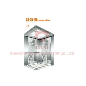 Buy cheap Etching / Hairline Elevator Cabin Decoration , Decorative Mirror Elevator Cabin from wholesalers