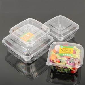 Buy cheap Disposable Plastic Salad Sweetmeat Preserved Fruit Packaging With Lid from wholesalers