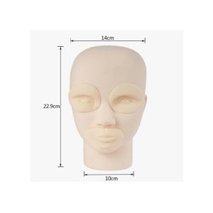 Buy cheap Emulsion Material Tattoo Practice Skin 3D Effect Silicone Head Model from wholesalers