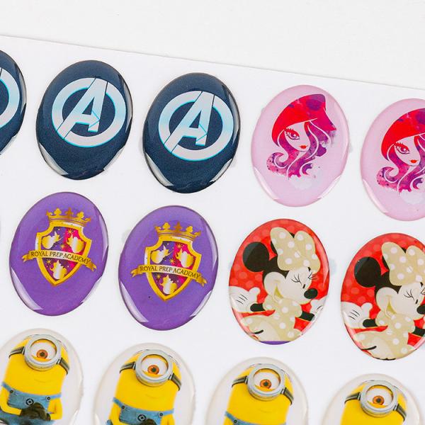 Buy cheap Promotion Cute Hello Kitty Stickers Custom Epoxy Resin Stickers from wholesalers