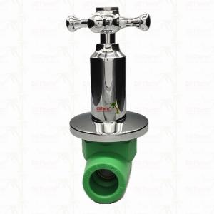 Buy cheap PPR Chrome Plated Luxury Ball Valve With Cross Handle Copper Core Brass Cartridge from wholesalers