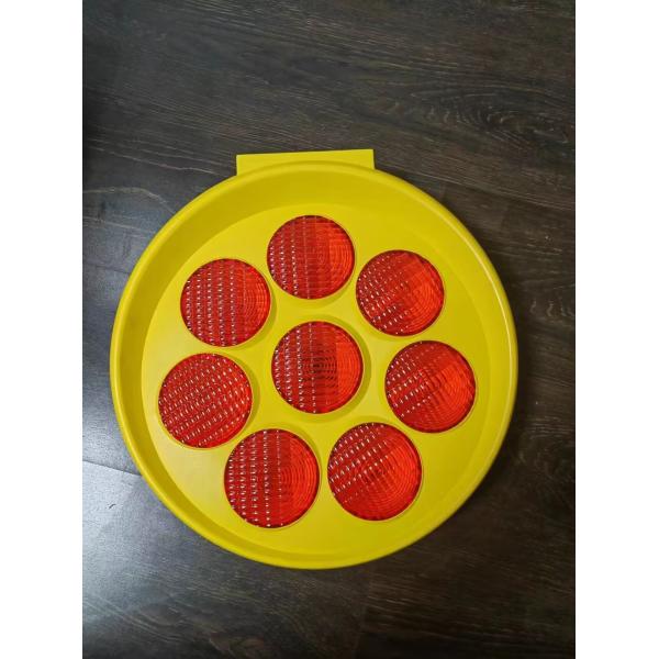 Solar Powered Yellow Sunflower Strobe Traffic Led Warning Light