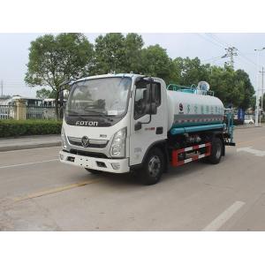 Customized Small Foton 4x2 Water Tank Truck , LHD Sprinkling Water Truck Euro 6