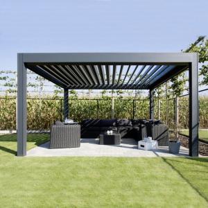Buy cheap Gazebo With Retractable Roof Landscape Pavilion Aluminum Louvered Pergola from wholesalers
