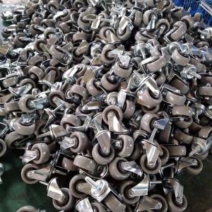 Buy cheap 360 Dgree Rotating PVC Swivel Locking Castors 2" Bolt Hole Wheels With Double Ball Bearing from wholesalers