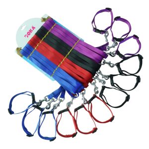 Durable Nylon Pet Collar Leash Set Comfortable Secure Stylish For Dogs Cats