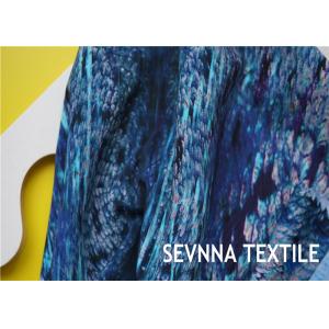 Semi Dull Lycra Spandex Fabric , Vanish Patterned Lycra Stretch Fabric