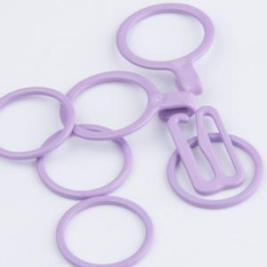 Buy cheap DTM Purple 15mm Metal Bra Hooks , Swimsuit Bra Hooks from wholesalers