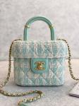 Buy cheap Girls Monogram Mini Designer Purses Chanel Mini Box Bag Green Pink from wholesalers