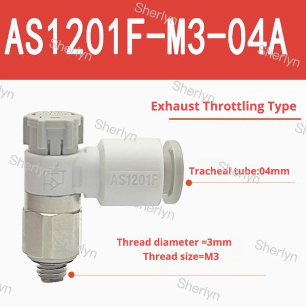 Quality SMC Type Cylinder Pneumatic Speed Control Throttle Valve Connector
AS2201F-01-06S for sale